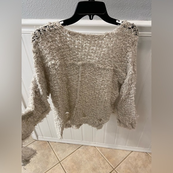 Free People Distressed Sweater - Picture 2 of 3